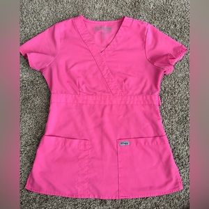 NWOT pink Grey’s Anatomy top. XS